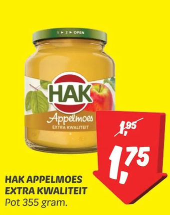 Dekamarkt Hak appelmoes extra kwaliteit aanbieding