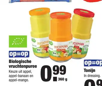 ALDI Biologische Vruchtenpuree 360 g aanbieding