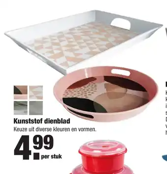 ALDI Kunststof Dienblad per stuk aanbieding