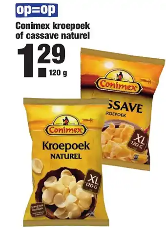 ALDI Conimex Kroepoek of Cassave Naturel 120 g aanbieding