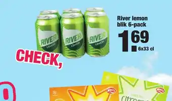 ALDI River Lemon Blik 6-pack 6 x 33 cl aanbieding