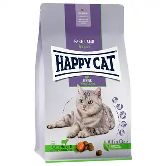 Zooplus Happy cat senior weide-lamm (lam) kattenvoer - dubbelpak: 2 x 4 kg aanbieding