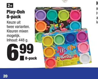 ALDI Play-Doh 8-pack 448 g aanbieding