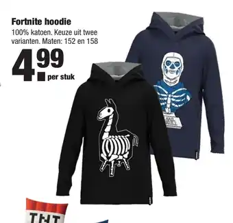 ALDI Fortnite Hoodie Maten: 152 en 158 per stuk aanbieding