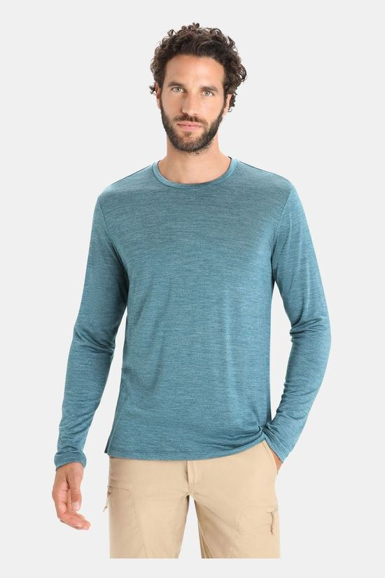 Bever Icebreaker sphere ii ls tee blauw aanbieding