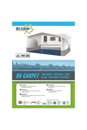 Bever Bo-camp bo-carpet 3x6m tenttapijt blauw aanbieding