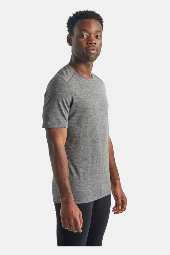 Bever Icebreaker 200 oasis crewe thermoshirt grijs aanbieding