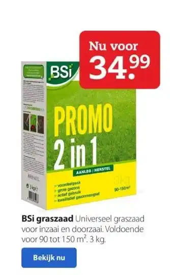 Boerenbond Bsi graszaad aanbieding