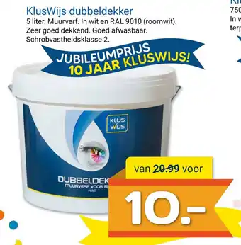 Kluswijs KlusWijs dubbeldekker 5liter aanbieding