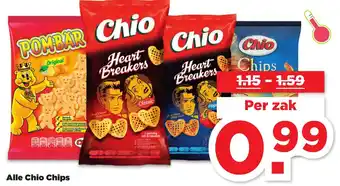 PLUS Alle Chio Chips aanbieding