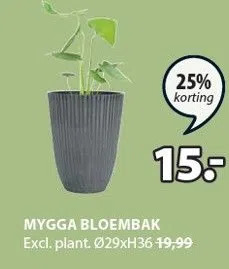 Jysk Mygga bloembak aanbieding
