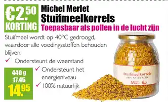 Gezond & Wel Michel merlet stuifmeelkorrels 440g aanbieding