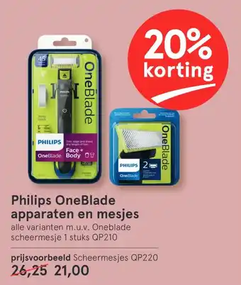 Etos Philips neBlade apparaten en mesjes aanbieding