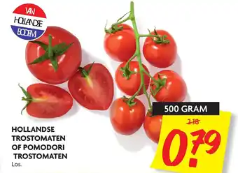 Dekamarkt Hollandse trostomaten of pomodori trostomaten 500 gr aanbieding