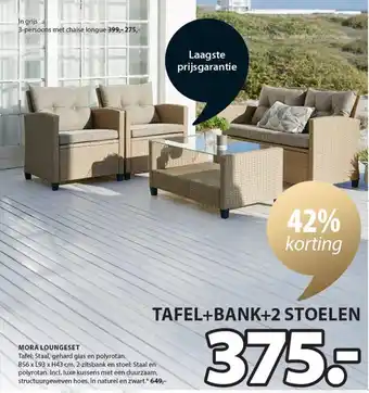 Jysk MORA LOUNGESET aanbieding