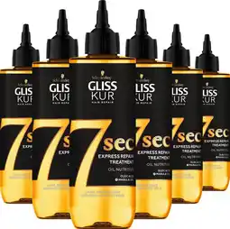 Bol.com Gliss - oil nutritive - 7sec express repair treatment - haarverzorging - voordeelverpakking - 6 x 200 ml aanbieding