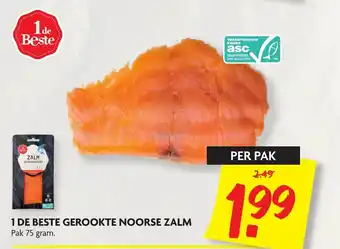 Dekamarkt 1de Beste gerookte noorse zalm aanbieding