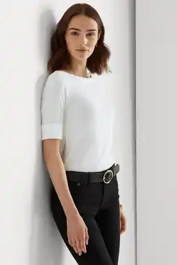 Wehkamp Lauren ralph lauren top judy wit aanbieding