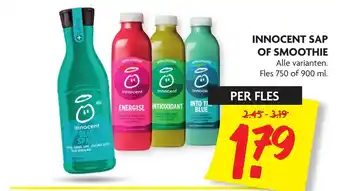 Dekamarkt Innocent sap of smoothie 750-900 ml aanbieding