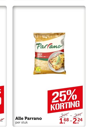 Coop Alle Parrano aanbieding