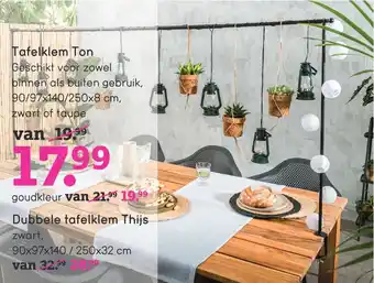 Leen Bakker Tafelklem ton aanbieding