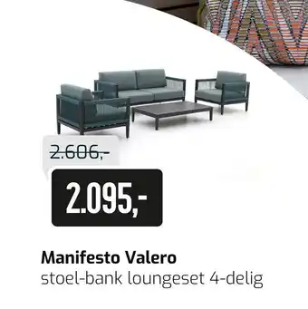 Kees Smit Manifesto valero stoel-bank loungeset aanbieding