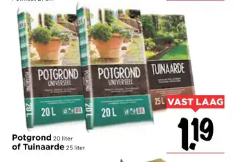 Vomar Voordeelmarkt Potgrond of tuinaarde aanbieding