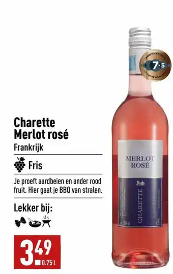 ALDI Charette Merlot rosé Frankrijk aanbieding