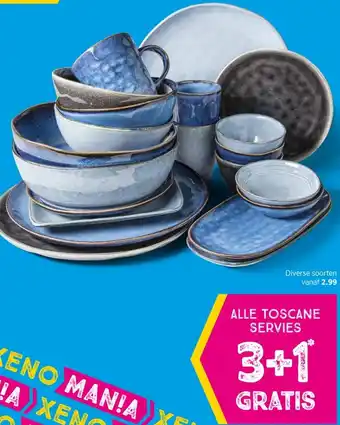 Xenos ALLE TOSCANE SERVIES aanbieding