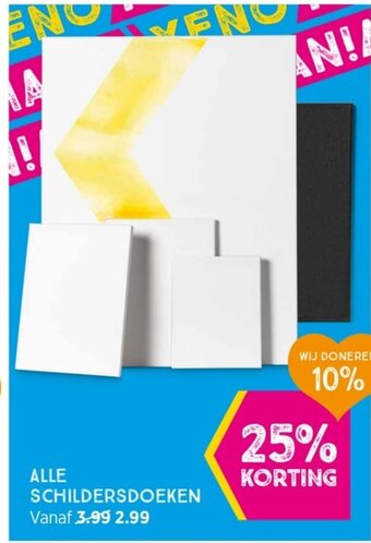 Xenos ALLE SCHILDERSDOEKEN aanbieding
