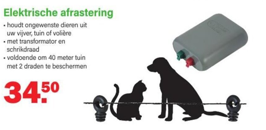 Van Cranenbroek Elektrische afrastering aanbieding