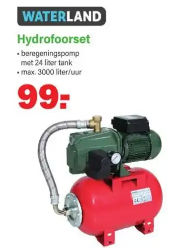 Van Cranenbroek WATERLAND Hydrofoorset aanbieding