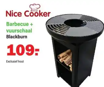 Van Cranenbroek Nice Cooker Barbecue + vuurschaal Blackburn aanbieding