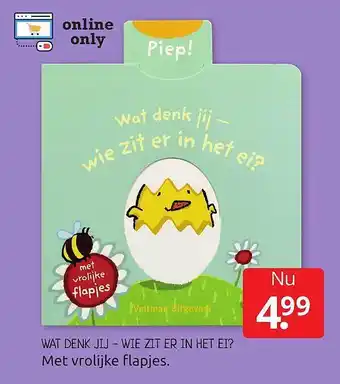 Boekenvoordeel Wat Denk Jij - Wie Zit Er In Het Ei? aanbieding