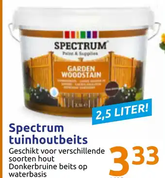 Action Spectrum tuinhoutbeits 2,5 liter aanbieding