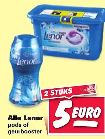 Nettorama Alle Lenor pods of geurbooster aanbieding