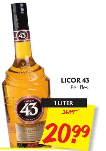 Dekamarkt Licor 43 1 L aanbieding