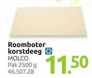 Hocras Roomboter Korstdeeg Molco 2500g aanbieding