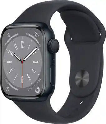 Coolblue Apple watch series 8 45mm midnight aluminium midnight sportband aanbieding