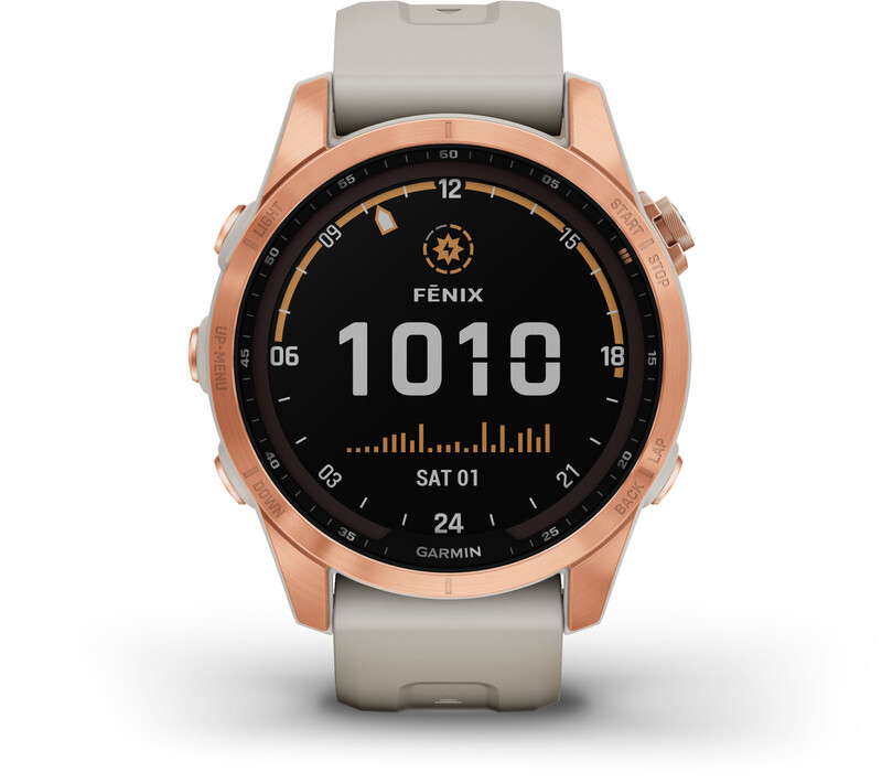 Coolblue Garmin fenix 7s solar roségoud 42mm aanbieding