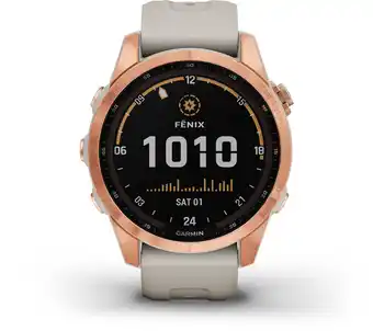Coolblue Garmin fenix 7s solar roségoud 42mm aanbieding
