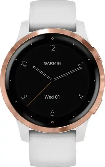Coolblue Garmin vivoactive 4s roségoud/wit 40mm aanbieding