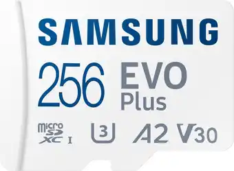 Coolblue Samsung evo plus 256gb microsdxc microsdxc + adapter aanbieding