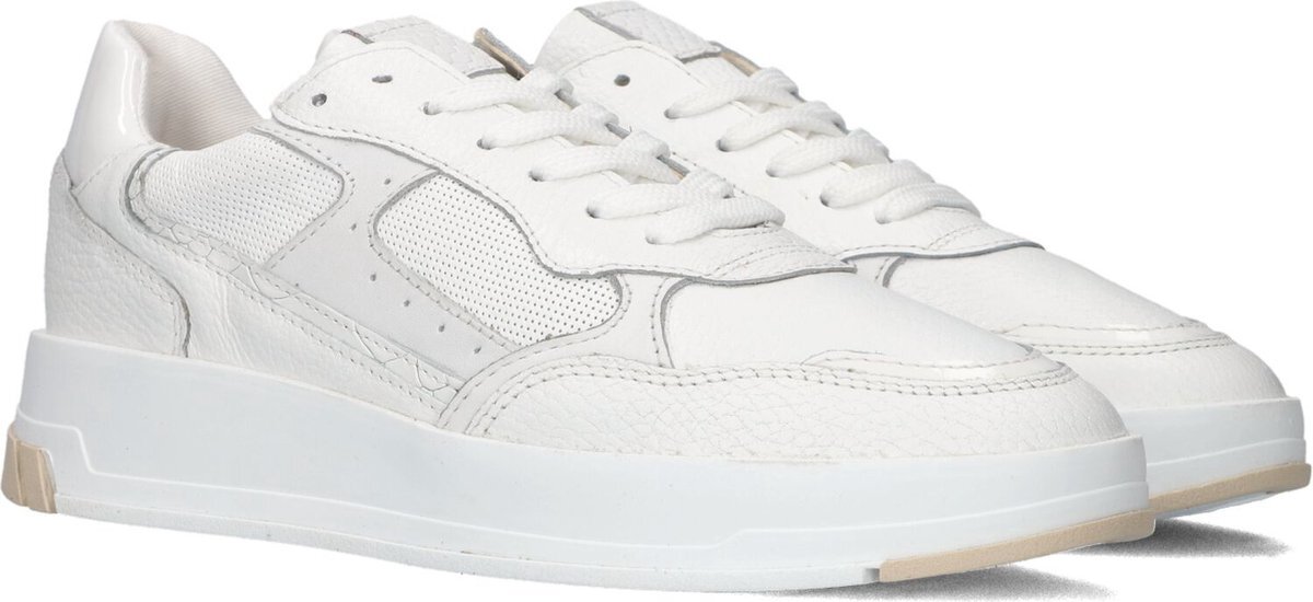 Bol.com Omoda buckley lage sneakers - leren sneaker - dames - wit - maat 39 aanbieding