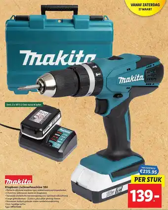 Lidl Makita Klopboor--Schroefmachine 18V aanbieding