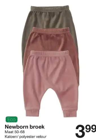 Zeeman Newborn broek aanbieding