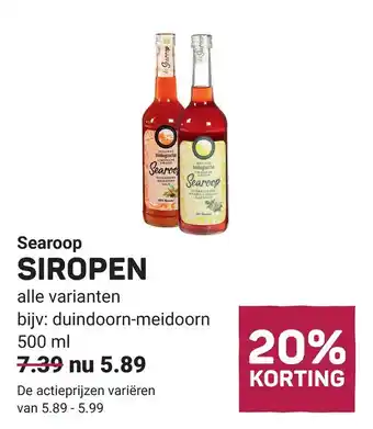 Ekoplaza Searoop siropen aanbieding