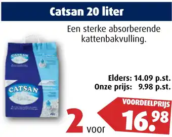 Huisdier Voordeelshop Catsan 20 liter aanbieding