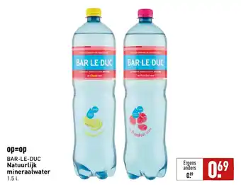 ALDI BAR-LE-DUC Natuurlijk mineraalwater 1.5L aanbieding