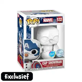 Intertoys Funko pop! figuur marvel cap snowman aanbieding